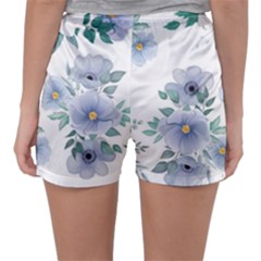 Women s Satin Sleepwear Shorts 