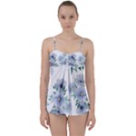 Floral pattern Babydoll Tankini Set