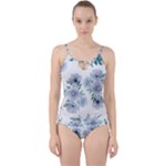 Floral pattern Cut Out Top Tankini Set