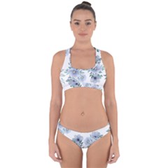 Floral pattern Cross Back Hipster Bikini Set from ArtsNow.com