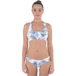 Floral pattern Cross Back Hipster Bikini Set
