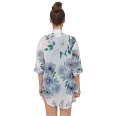 Open Front Chiffon Kimono 