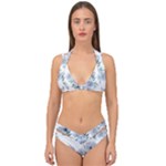 Floral pattern Double Strap Halter Bikini Set