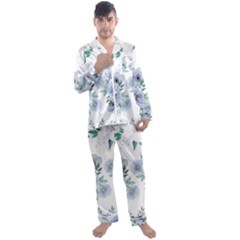 Men s Long Sleeve Satin Pajamas Set 