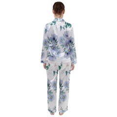 Women s Long Sleeve Satin Pajamas Set	 