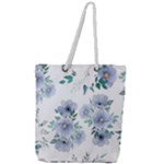 Floral pattern Full Print Rope Handle Tote (Large)