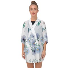 Half Sleeve Chiffon Kimono 