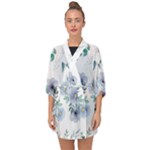 Floral pattern Half Sleeve Chiffon Kimono