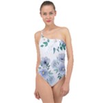 Floral pattern Classic One Shoulder Swimsuit