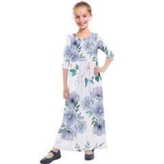 Kids  Quarter Sleeve Maxi Dress 