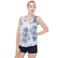 Bubble Hem Chiffon Tank Top 