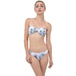 Floral pattern Classic Bandeau Bikini Set