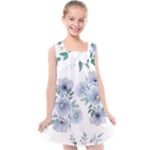 Floral pattern Kids  Cross Back Dress