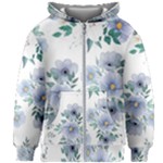 Floral pattern Kids  Zipper Hoodie Without Drawstring