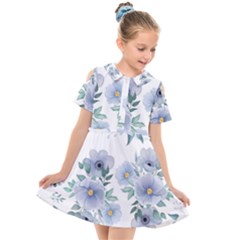 Kids  Short Sleeve Shirt Dress 