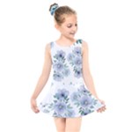 Floral pattern Kids  Skater Dress Swimsuit