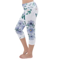 Lightweight Velour Capri Yoga Leggings 