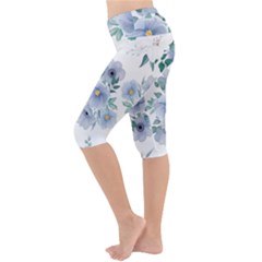 Lightweight Velour Cropped Yoga Leggings 