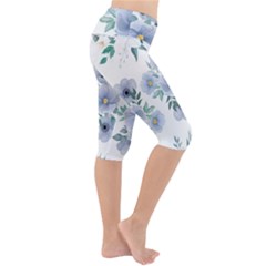 Lightweight Velour Cropped Yoga Leggings 