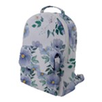 Floral pattern Flap Pocket Backpack (Large)