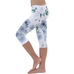 Kids  Lightweight Velour Capri Leggings  