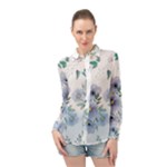 Floral pattern Long Sleeve Chiffon Shirt