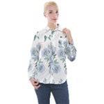 Floral pattern Women s Long Sleeve Pocket Shirt