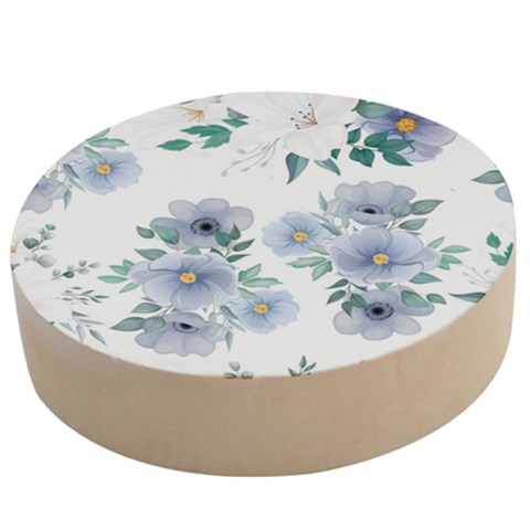 Floral pattern Wooden Bottle Opener (Round) from ArtsNow.com