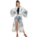 Floral pattern Maxi Kimono