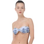 Floral pattern Classic Bandeau Bikini Top 