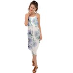 Floral pattern Waist Tie Cover Up Chiffon Dress