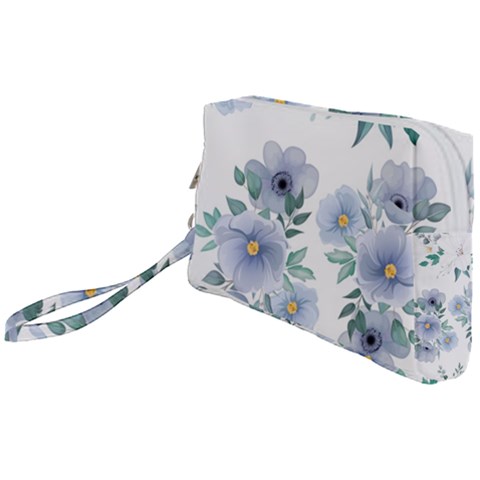 Floral pattern Wristlet Pouch Bag (Small) from ArtsNow.com