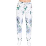 Floral pattern Women velvet Drawstring Pants