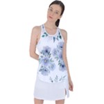 Floral pattern Racer Back Mesh Tank Top