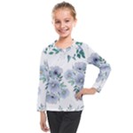 Floral pattern Kids  Long Mesh Tee