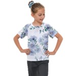 Floral pattern Kids  Mesh Piece Tee