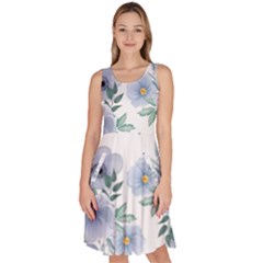 Knee Length Skater Dress With Pockets 