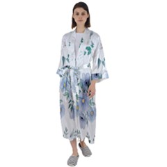 Maxi Satin Kimono 