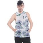 Floral pattern Men s Sleeveless Hoodie