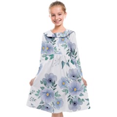 Floral pattern Kids  Midi Sailor Dress from ArtsNow.com