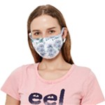 Floral pattern Crease Cloth Face Mask (Adult)