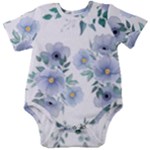 Floral pattern Baby Short Sleeve Onesie Bodysuit