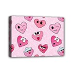 Emoji Heart Mini Canvas 7  x 5  (Stretched)