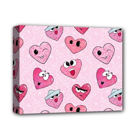 Emoji Heart Deluxe Canvas 14  x 11  (Stretched) from ArtsNow.com