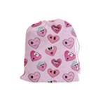 Emoji Heart Drawstring Pouch (Large)