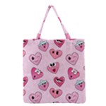 Emoji Heart Grocery Tote Bag