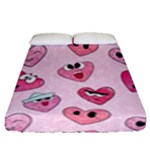 Emoji Heart Fitted Sheet (Queen Size)