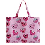 Emoji Heart Zipper Mini Tote Bag