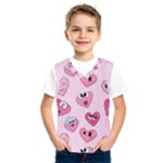 Emoji Heart Kids  Basketball Tank Top