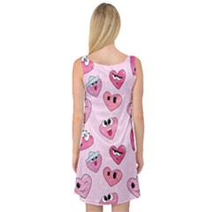 Sleeveless Satin Nightdress Back